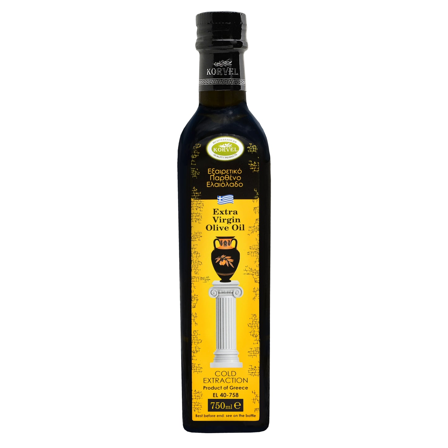 KORVEL Greek Extra Virgin Olive Oil, 25.4 FL OZ - Korvel-Food Inc.