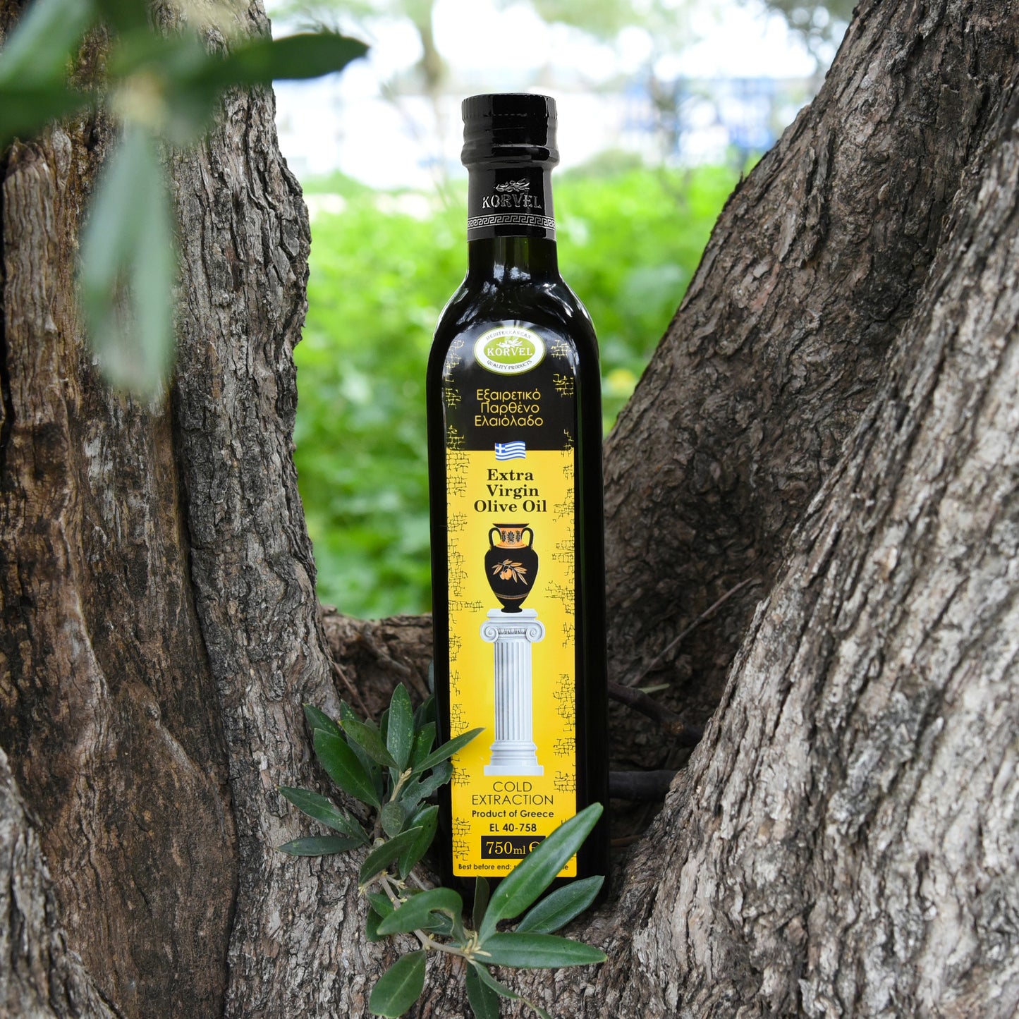 KORVEL Greek Extra Virgin Olive Oil, 25.4 FL OZ - Korvel-Food Inc.