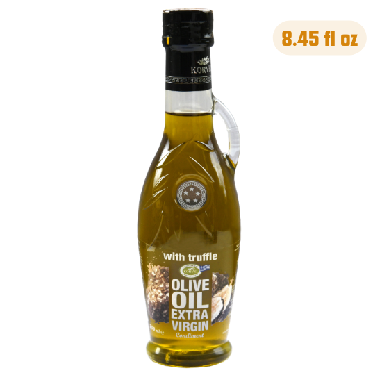 KORVEL Greek Extra Virgin olive oil collection, Amphora 8.45 fl oz - 4 pack