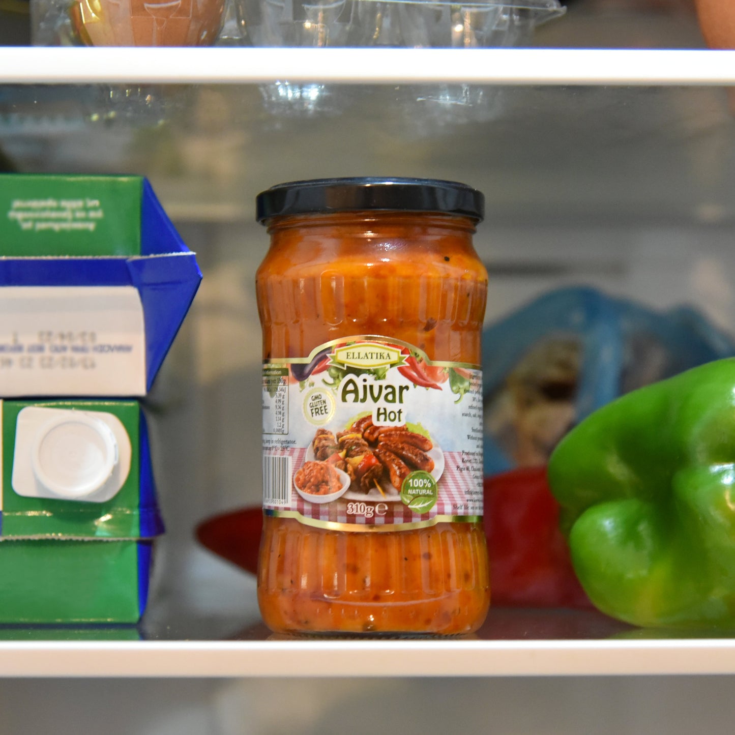 ELLATIKA Bulgarian Sauces - Ajvar Hot, 10.95 oz. 310g - Korvel-Food Inc.