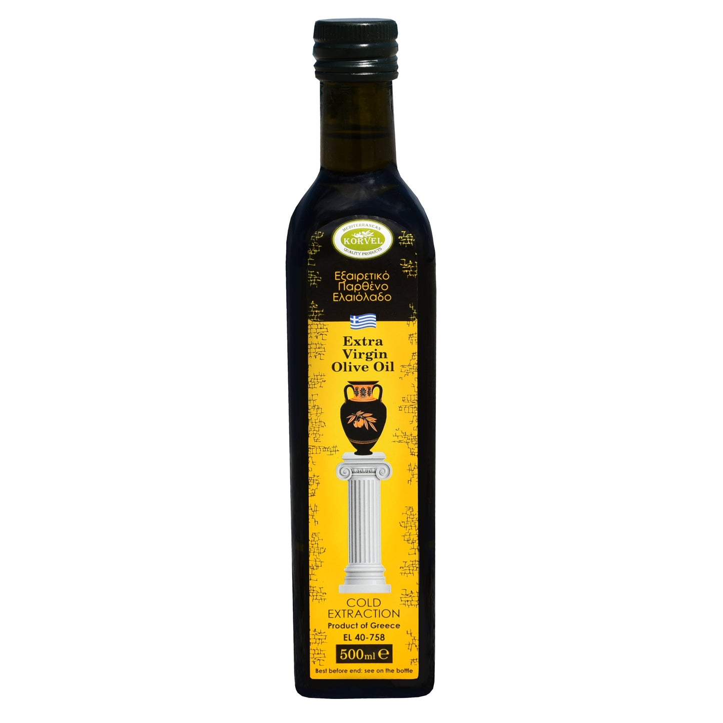 KORVEL Greek Extra Virgin Olive Oil, 16.9 fl oz - Korvel-Food Inc.