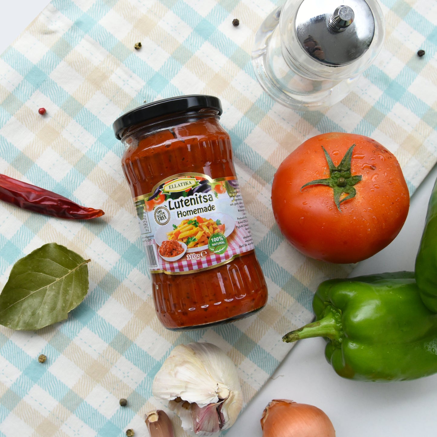 ELLATIKA Bulgarian Sauces - Lutenitsa Homemade, 10.95 oz. 310g - Korvel-Food Inc.