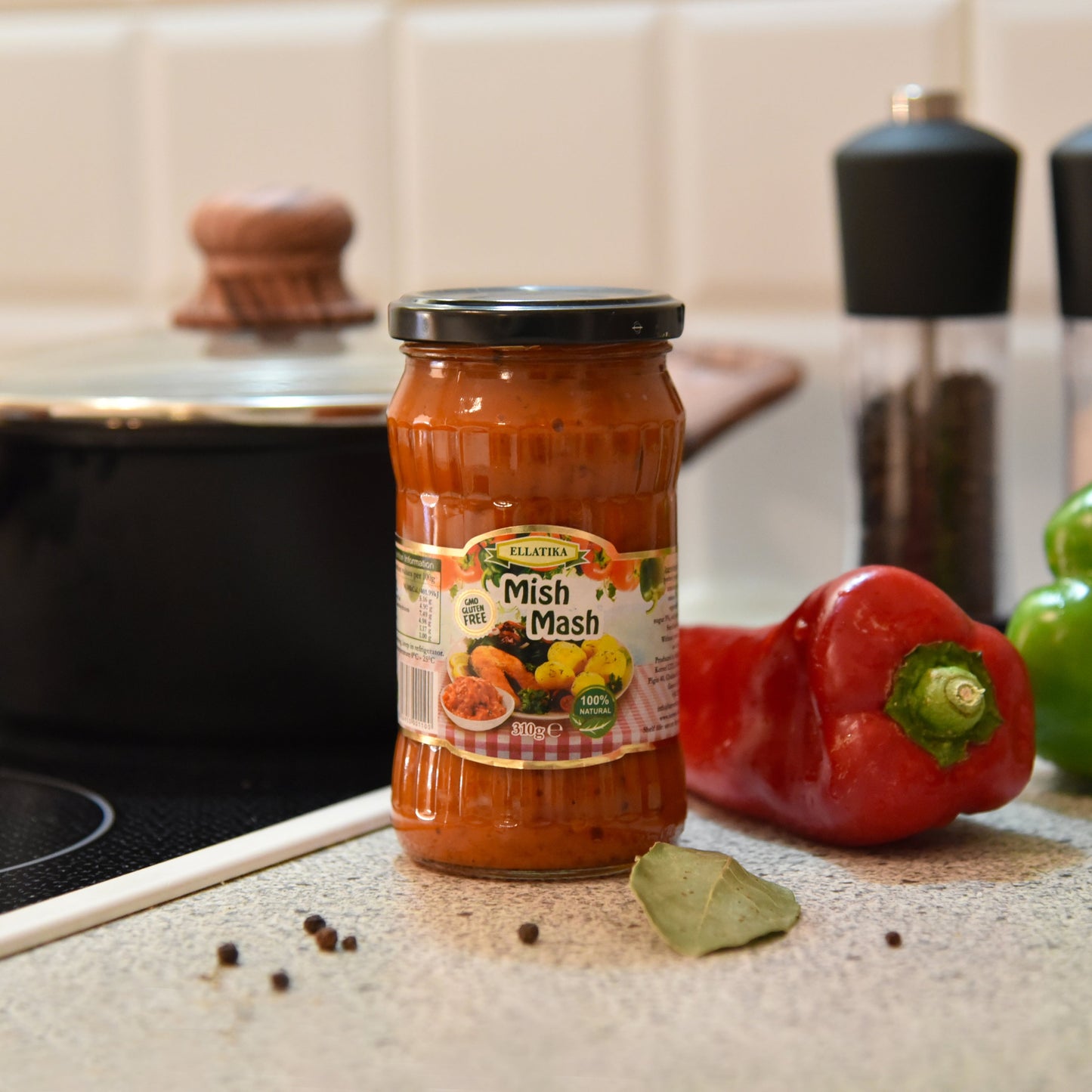 ELLATIKA Bulgarian Sauces - Mish Mash, 10.95 oz. 310g - Korvel-Food Inc.