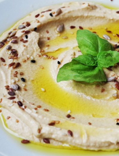 Homemade hummus