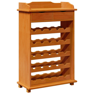 Wine Rack 35.4 x 23.6 x 11.8 in Solid Wood Pine