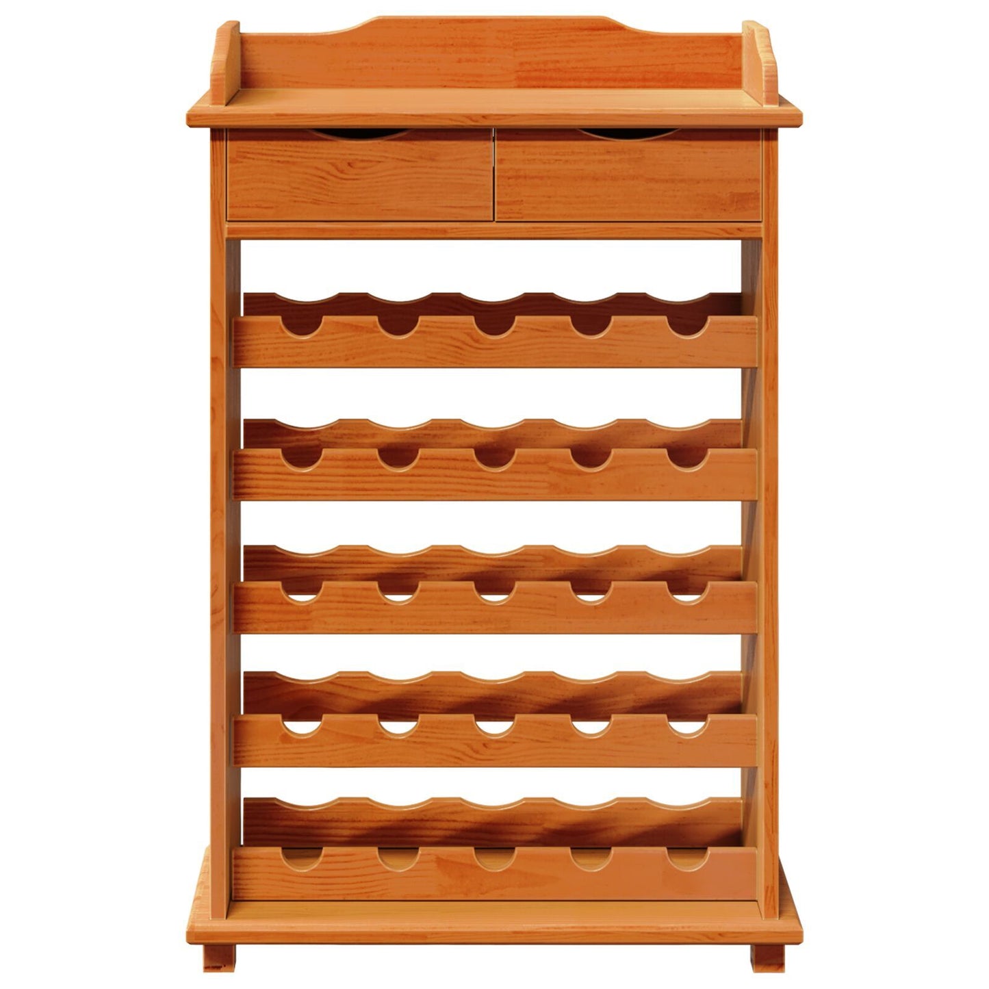 Wine Rack 35.4 x 23.6 x 11.8 in Solid Wood Pine