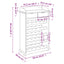 Wine Rack 35.4 x 23.6 x 11.8 in Solid Wood Pine