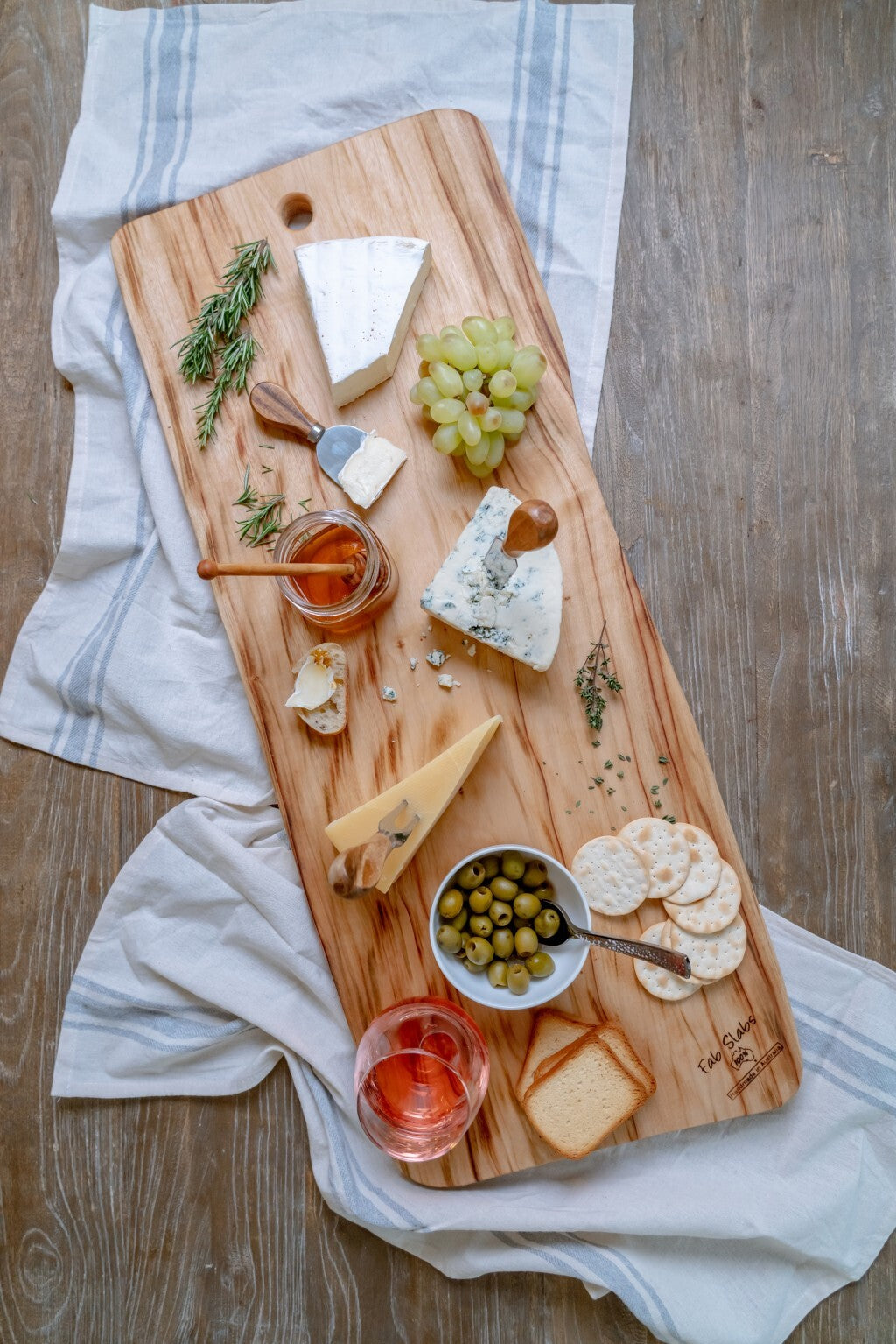 Artisan Organic Natural Wood Anti Bacterial Cutting Board - 35"