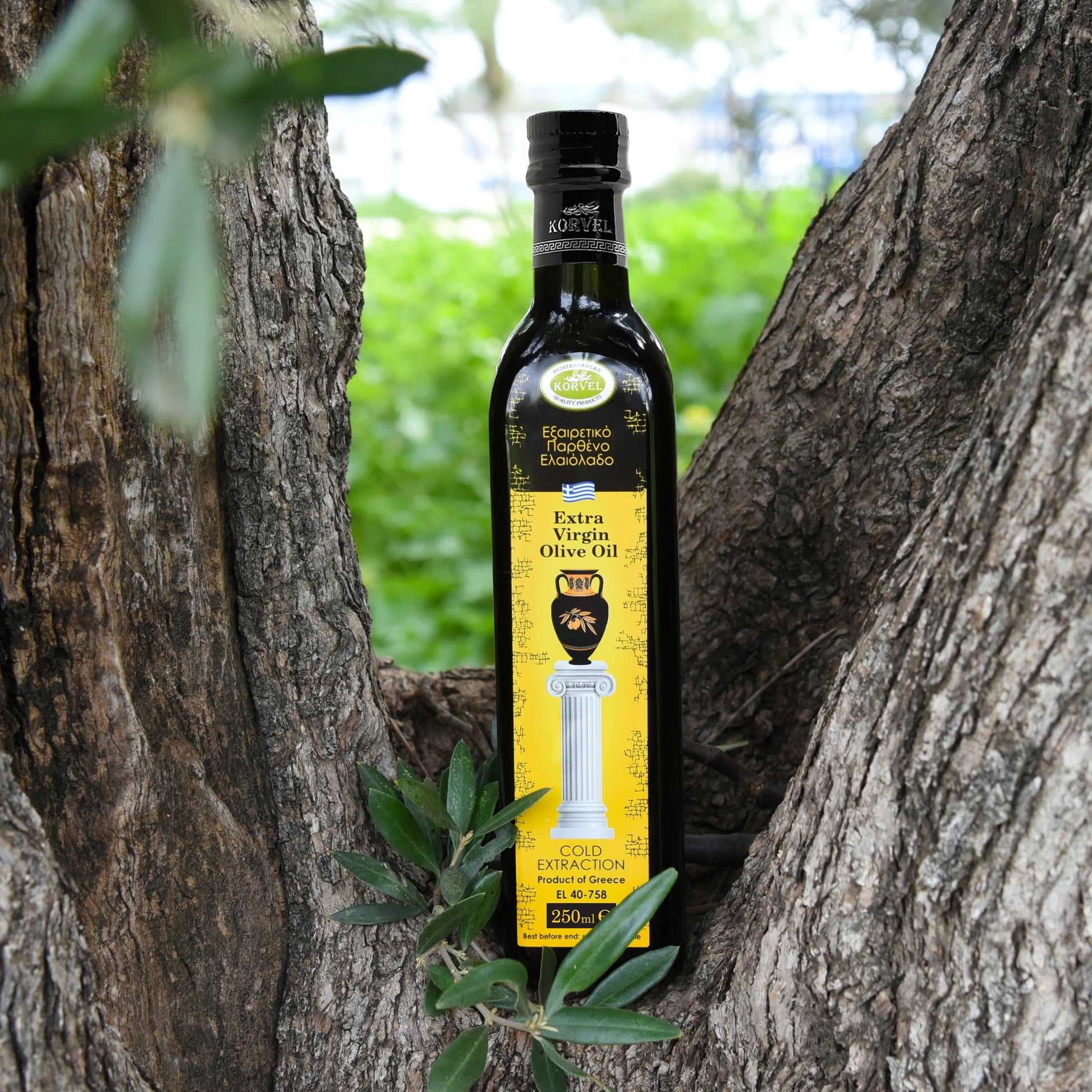 KORVEL Greek Extra Virgin Olive Oil, 8.45 FL OZ - Korvel-Food Inc.