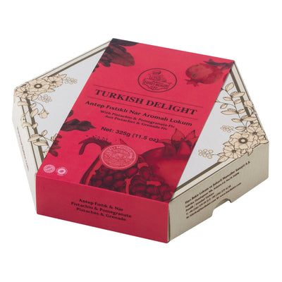 Turkish delight: Lokum with Pistachio and Pomegranate - 11.5 oz and 23.00 oz