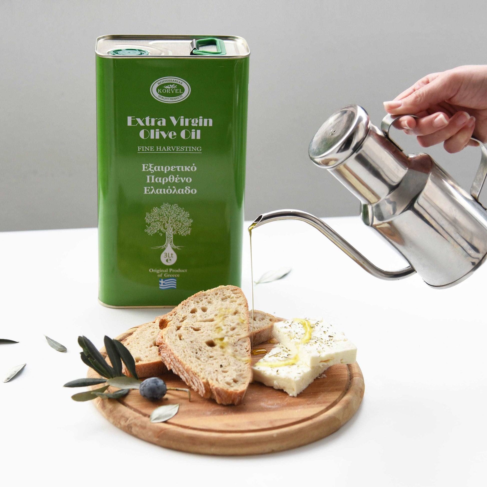 KORVEL Greek Extra Virgin Olive Oil 101.4 FL OZ