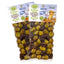 KORVEL Greek Olives - Kalamata-Halkidiki with Oregano - set of two packs, 2 x 250g - 500g - Vacuum Pack - Korvel-Food Inc.