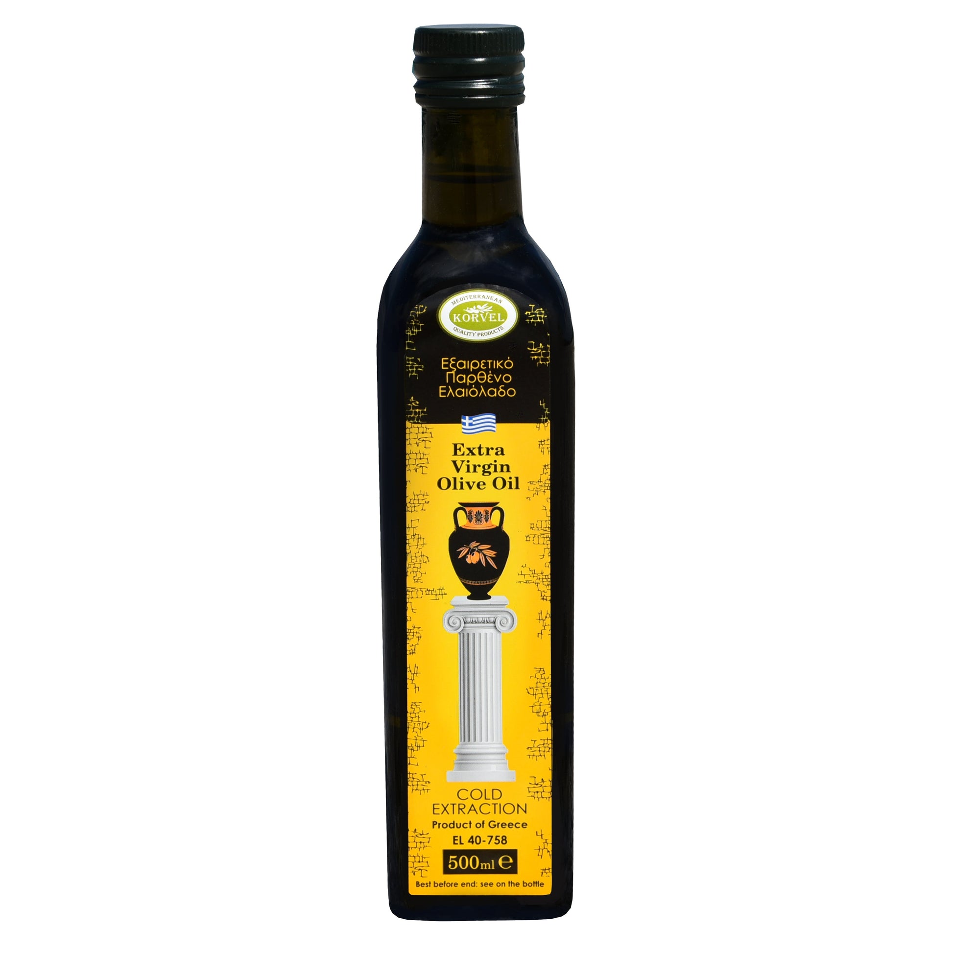 KORVEL Greek Extra Virgin Olive Oil, 16.9 fl oz - Korvel-Food Inc.