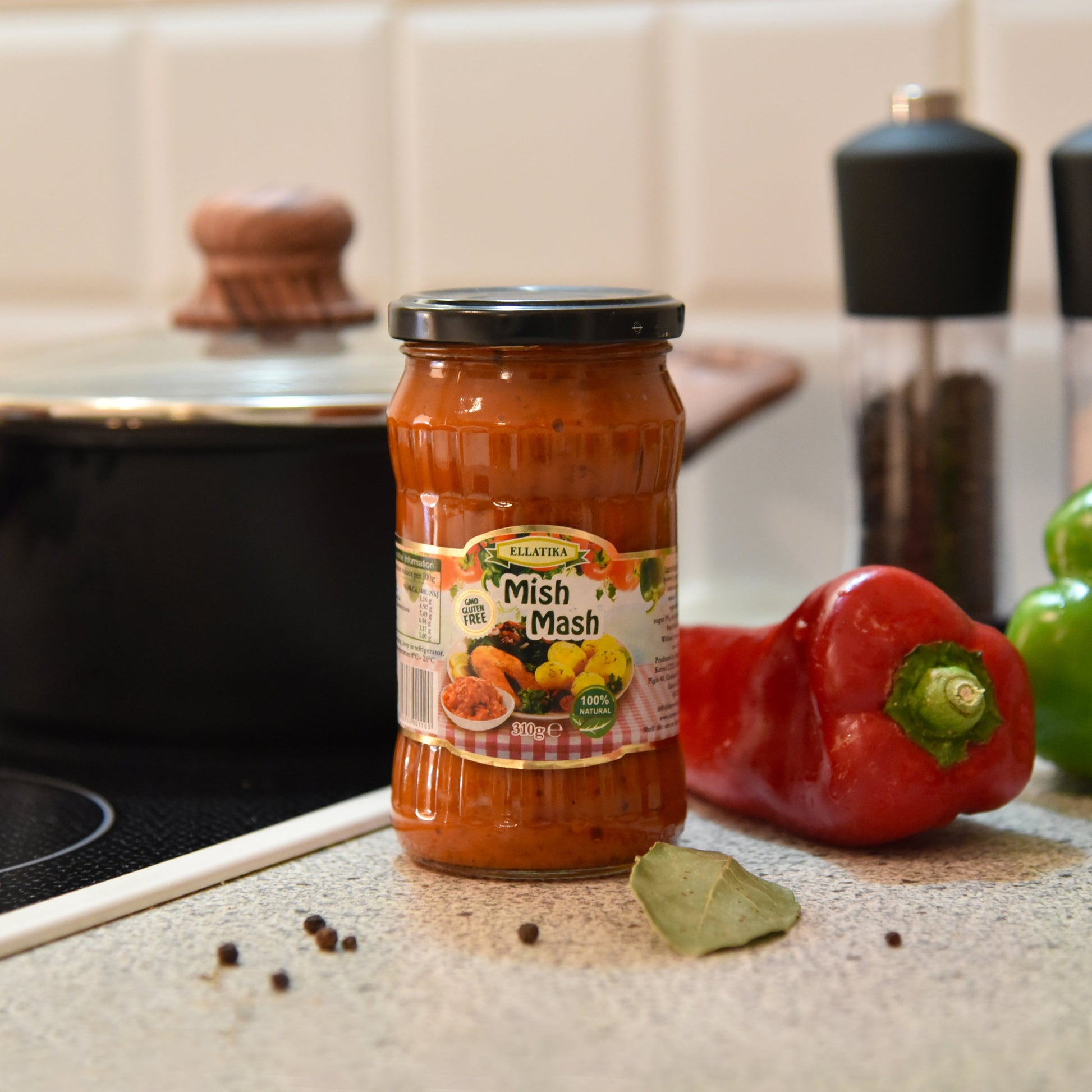 ELLATIKA Bulgarian Sauces - Mish Mash,  10.95 oz. 310g - Korvel-Food Inc.